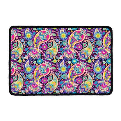 Bohemian Paisley Pattern Print Kitchen Mat