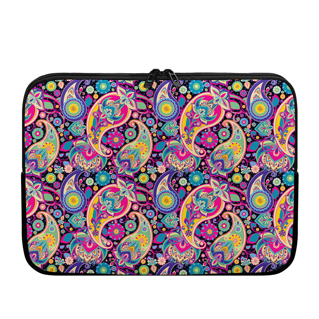 Bohemian Paisley Pattern Print Laptop Sleeve