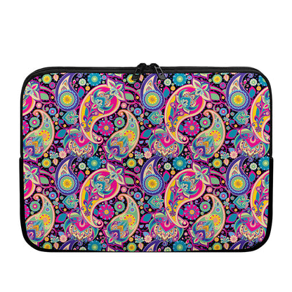 Bohemian Paisley Pattern Print Laptop Sleeve