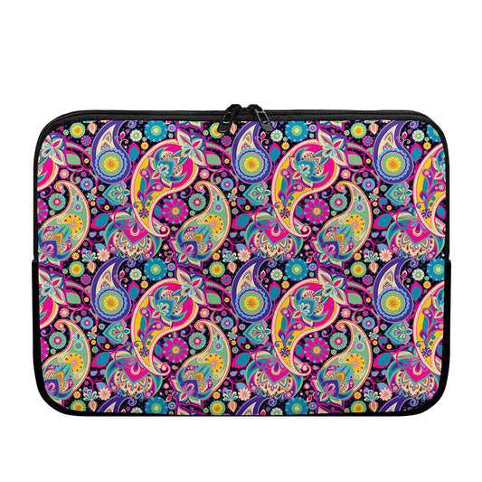 Bohemian Paisley Pattern Print Laptop Sleeve