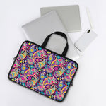 Bohemian Paisley Pattern Print Laptop Sleeve With Handle