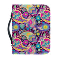 Bohemian Paisley Pattern Print Leather Bible Cover