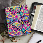 Bohemian Paisley Pattern Print Leather Bible Cover