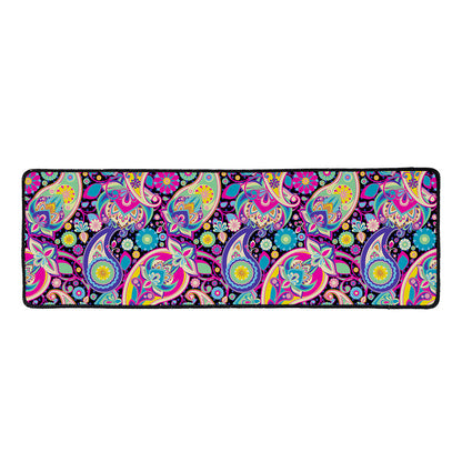 Bohemian Paisley Pattern Print Long Kitchen Mat