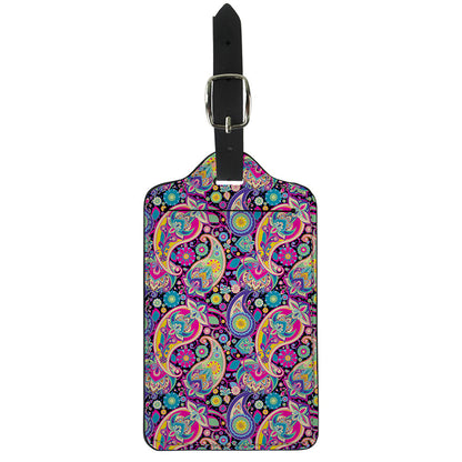 Bohemian Paisley Pattern Print Luggage Tag