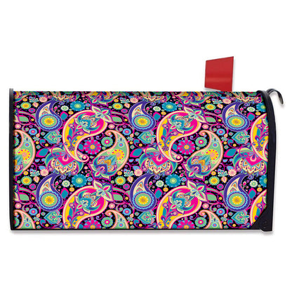 Bohemian Paisley Pattern Print Mailbox Cover