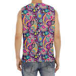Bohemian Paisley Pattern Print Men's Fitness Tank Top