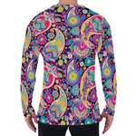 Bohemian Paisley Pattern Print Men's Long Sleeve T-Shirt