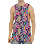 Bohemian Paisley Pattern Print Men's Muscle Tank Top
