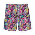 Bohemian Paisley Pattern Print Men's Athletic Shorts