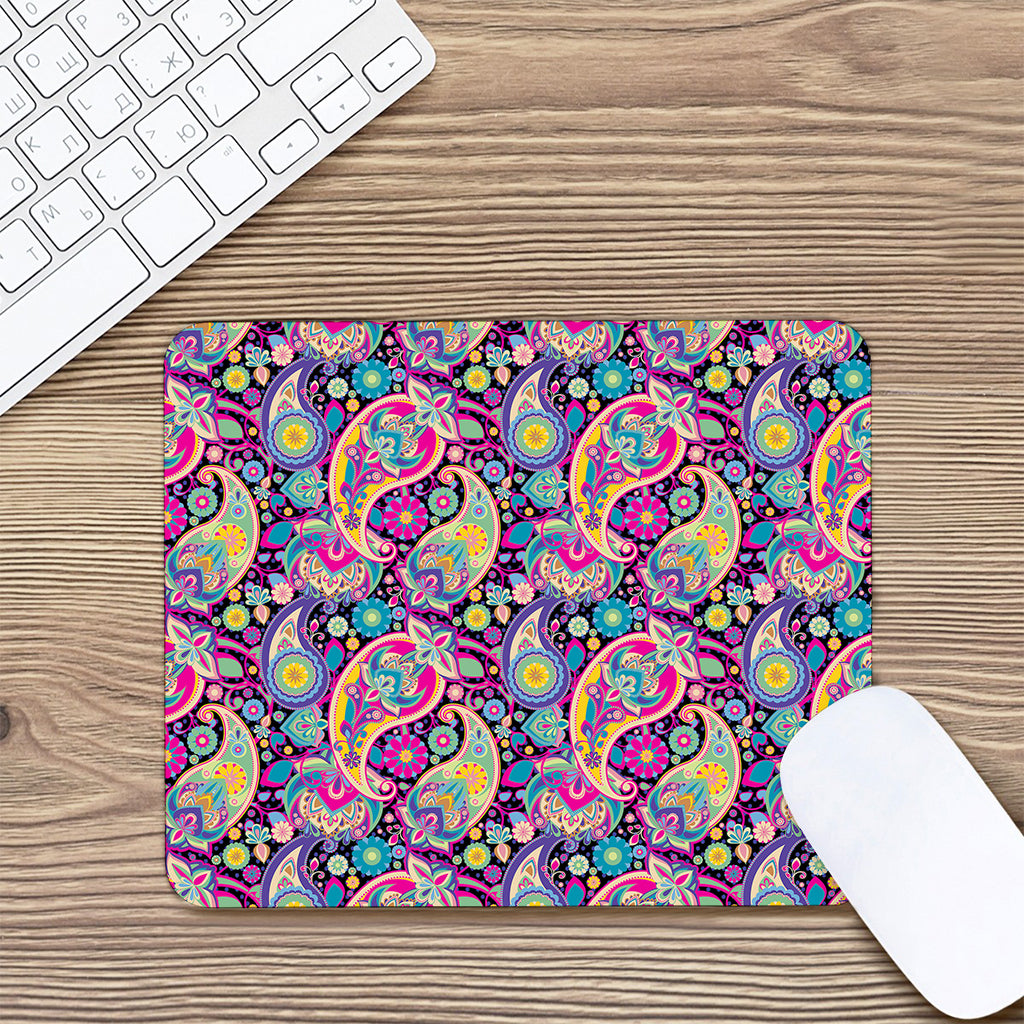 Bohemian Paisley Pattern Print Mouse Pad