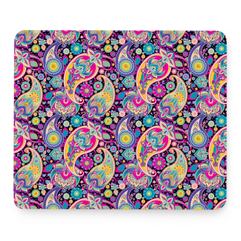 Bohemian Paisley Pattern Print Mouse Pad