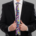 Bohemian Paisley Pattern Print Necktie