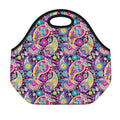 Bohemian Paisley Pattern Print Neoprene Lunch Bag