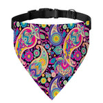 Bohemian Paisley Pattern Print Over The Collar Dog Bandana