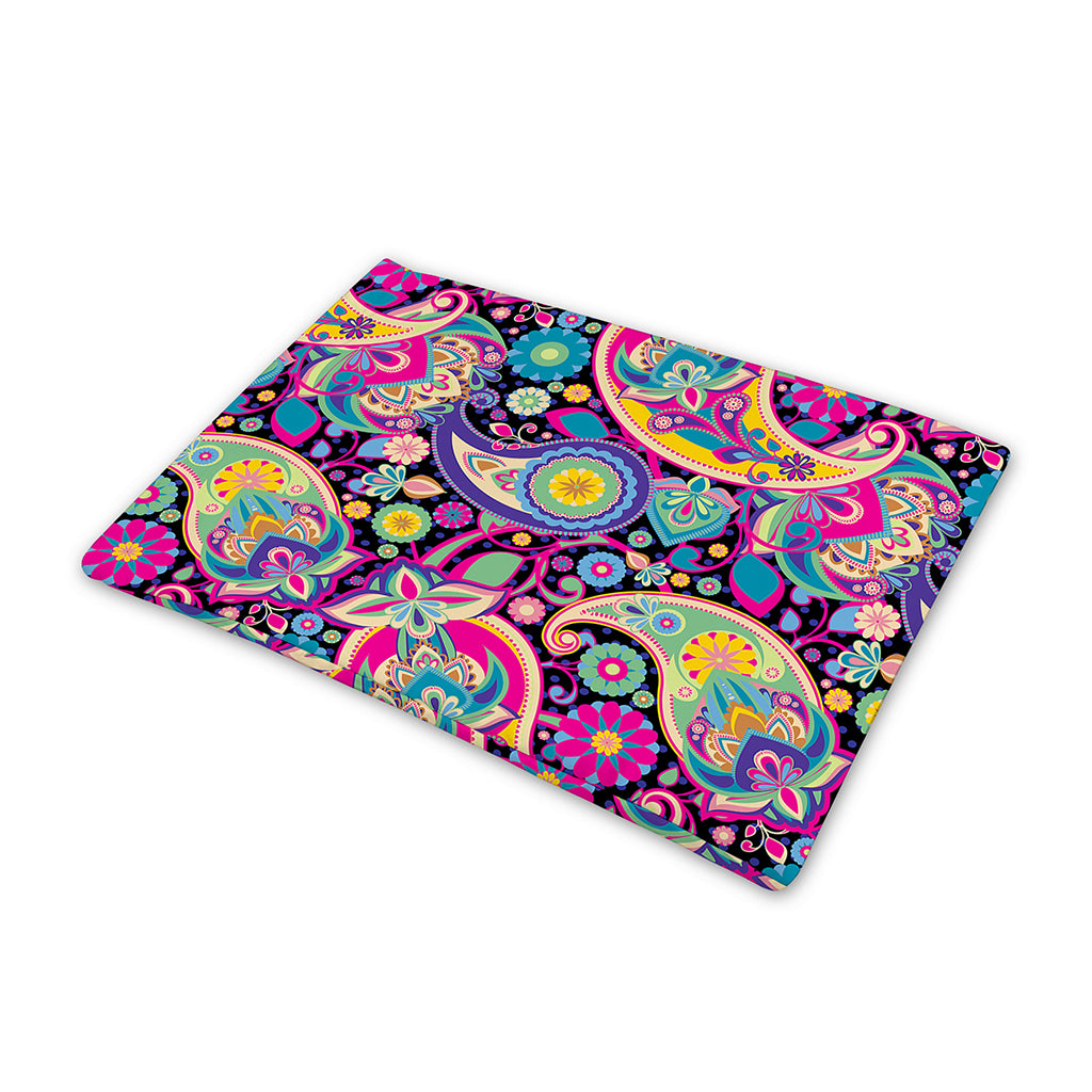 Bohemian Paisley Pattern Print Pet Cooling Mat Cover
