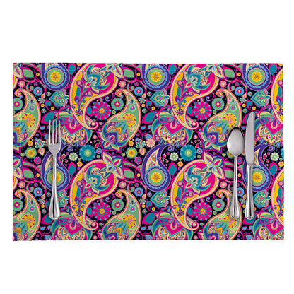 Bohemian Paisley Pattern Print Placemat