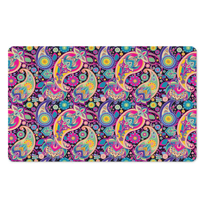 Bohemian Paisley Pattern Print Polyester Doormat
