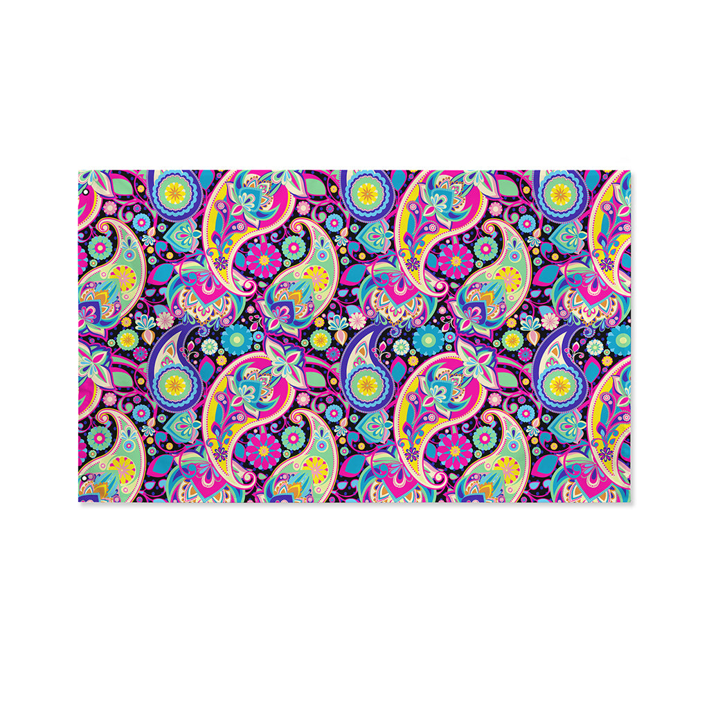 Bohemian Paisley Pattern Print Polyester Flag