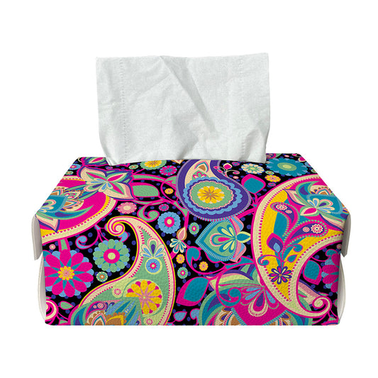 Bohemian Paisley Pattern Print Rectangle Tissue Box Cover