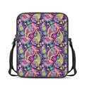 Bohemian Paisley Pattern Print Rectangular Crossbody Bag