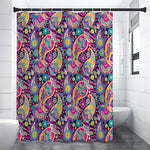 Bohemian Paisley Pattern Print Shower Curtain