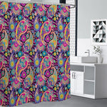 Bohemian Paisley Pattern Print Shower Curtain