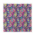 Bohemian Paisley Pattern Print Silk Bandana