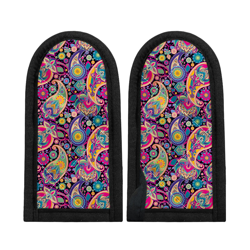 Bohemian Paisley Pattern Print Skillet Handle Cover