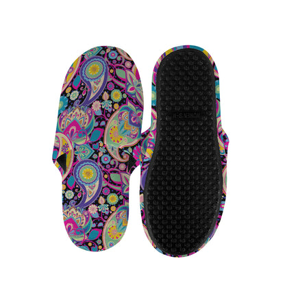 Bohemian Paisley Pattern Print Slippers