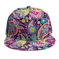 Bohemian Paisley Pattern Print Snapback Cap