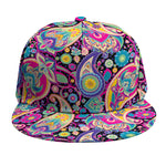 Bohemian Paisley Pattern Print Snapback Cap