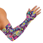 Bohemian Paisley Pattern Print Sun Protection Arm Sleeves