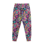Bohemian Paisley Pattern Print Sweatpants