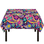 Bohemian Paisley Pattern Print Tablecloth