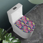 Bohemian Paisley Pattern Print Toilet Lid Cover