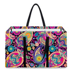 Bohemian Paisley Pattern Print Utility Tote Bag