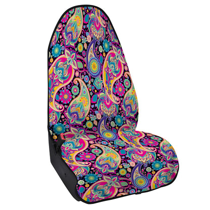Bohemian Paisley Pattern Print Waterproof Car Seat Cover