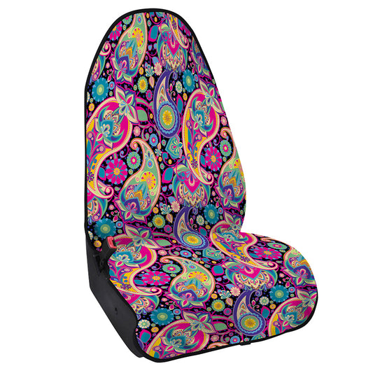 Bohemian Paisley Pattern Print Waterproof Car Seat Cover