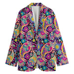 Bohemian Paisley Pattern Print Women's Blazer