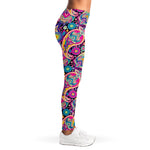 Bohemian Paisley Pattern Print Women's Leggings