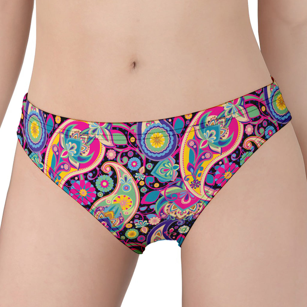 Bohemian Paisley Pattern Print Women's Panties