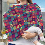 Bohemian Patchwork Pattern Print Baby Seat Cover