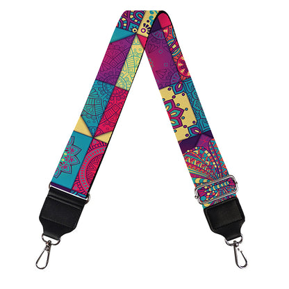 Bohemian Patchwork Pattern Print Bag Strap