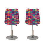 Bohemian Patchwork Pattern Print Bar Stool Covers