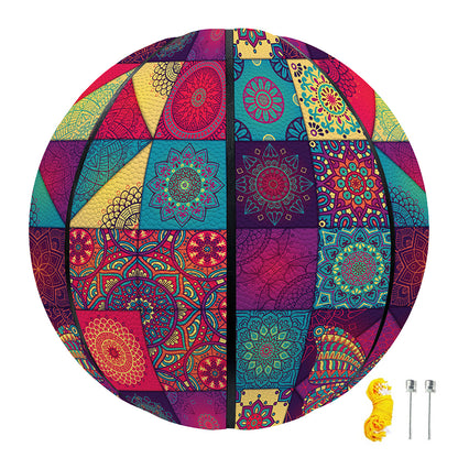 Bohemian Patchwork Pattern Print Basketball