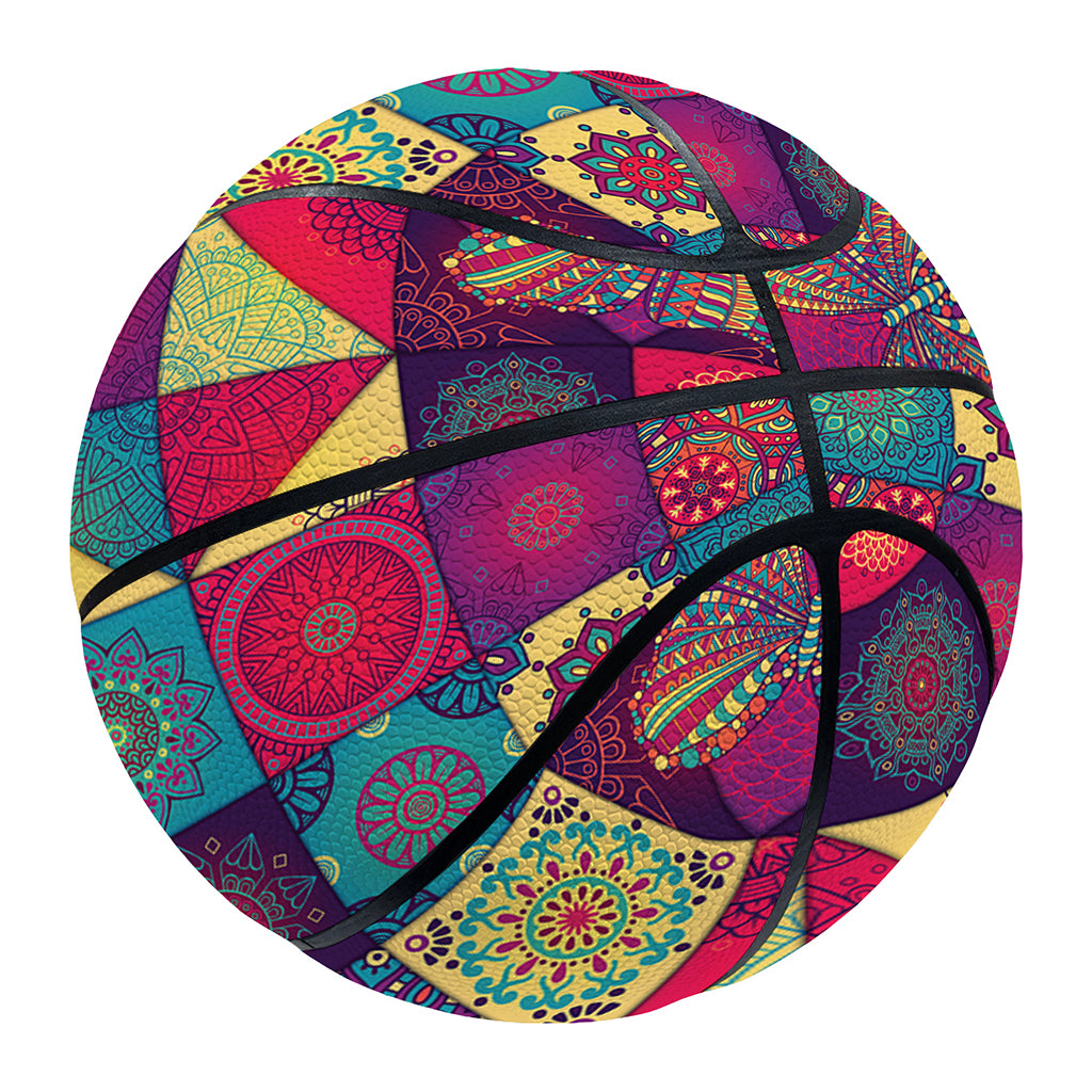 Bohemian Patchwork Pattern Print Basketball