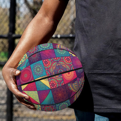 Bohemian Patchwork Pattern Print Basketball