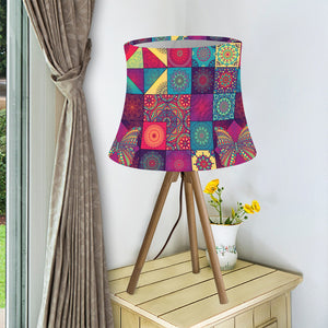 Bohemian Patchwork Pattern Print Bell Lamp Shade