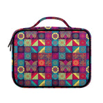 Bohemian Patchwork Pattern Print Briefcase Bible Bag